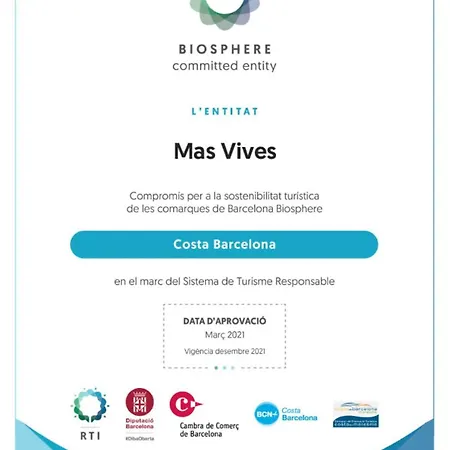 Mas Vives, Exclusiva Masia Del Siglo Xv *